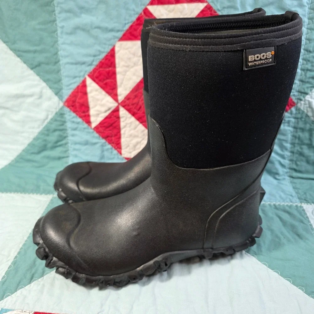 Bogs Mens Mason Mid Neo-Tech Insul. Waterproof Rain Boots Black 79045-011 Size 9